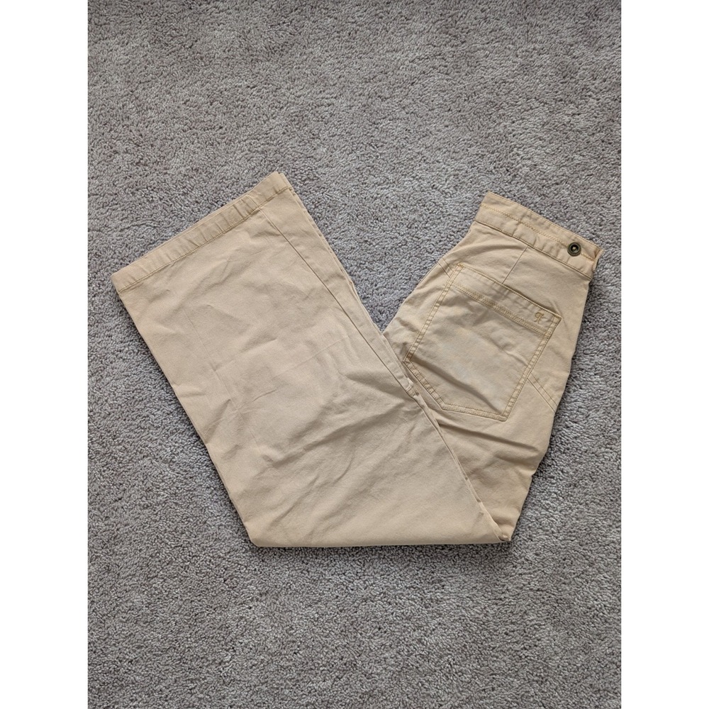 NWT Anthropologie Pilcro Cargo Pants Womens 27X28 Corinne Curve Wide Leg Pleated